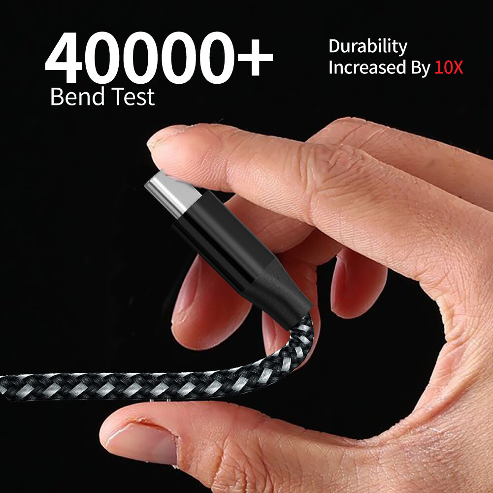 Braided USB C Type-C Fast Charging Data SYNC Charger Cable Cord 3/6/10FT LONG