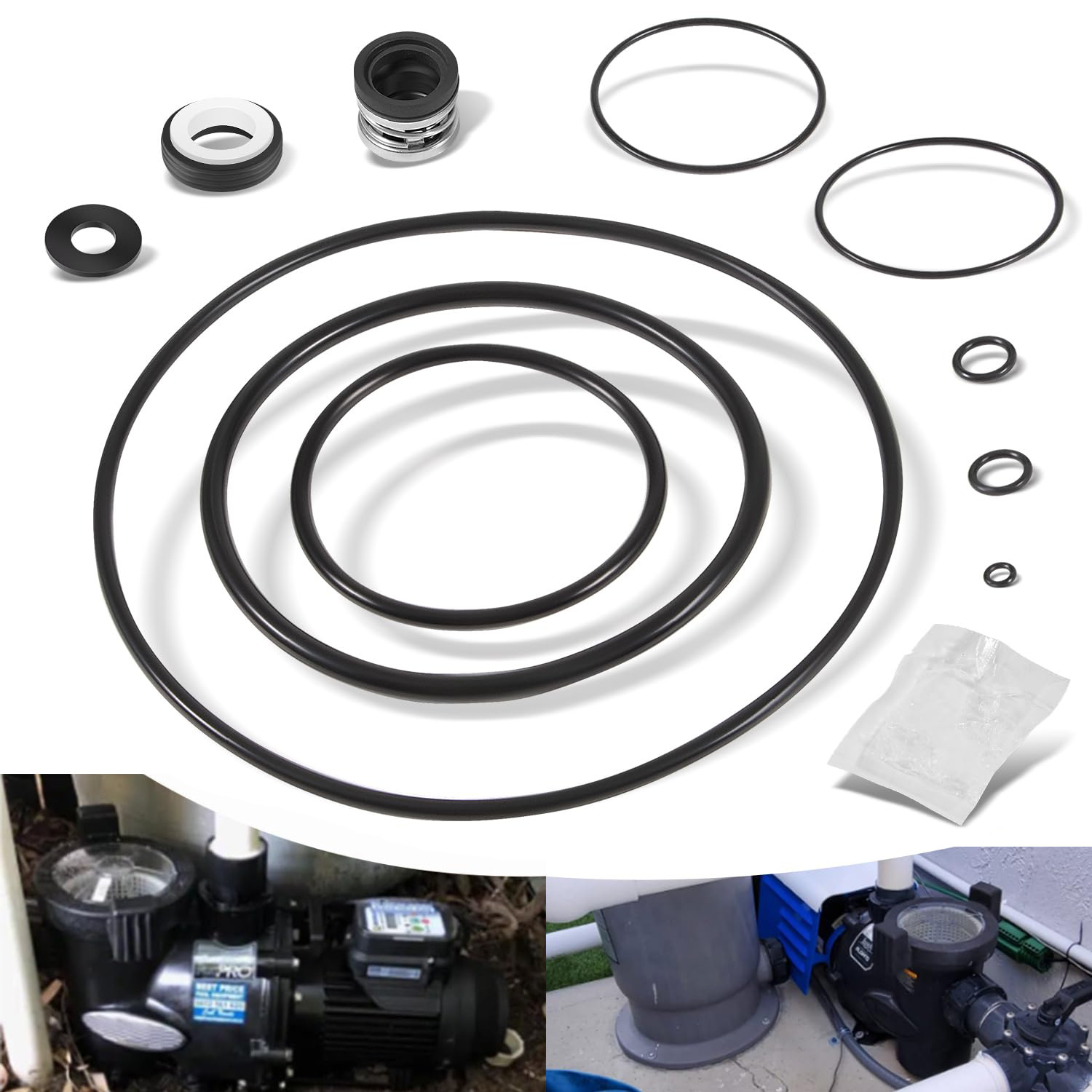 O-Ring Repair Seal Kit For Jandy Zodiac FHPF, FHPM, FloPro, VS FloPro Pool Pump