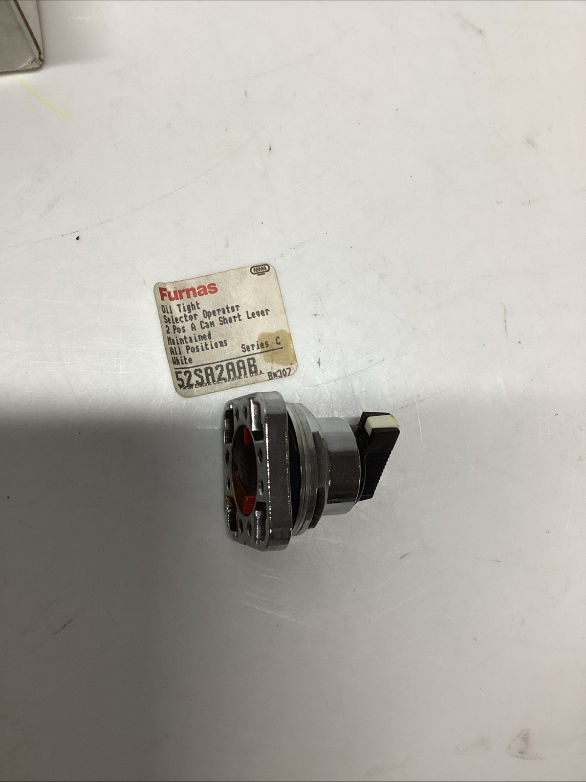 Furnas 52SA2AAB selector switch Ser.C. U-630