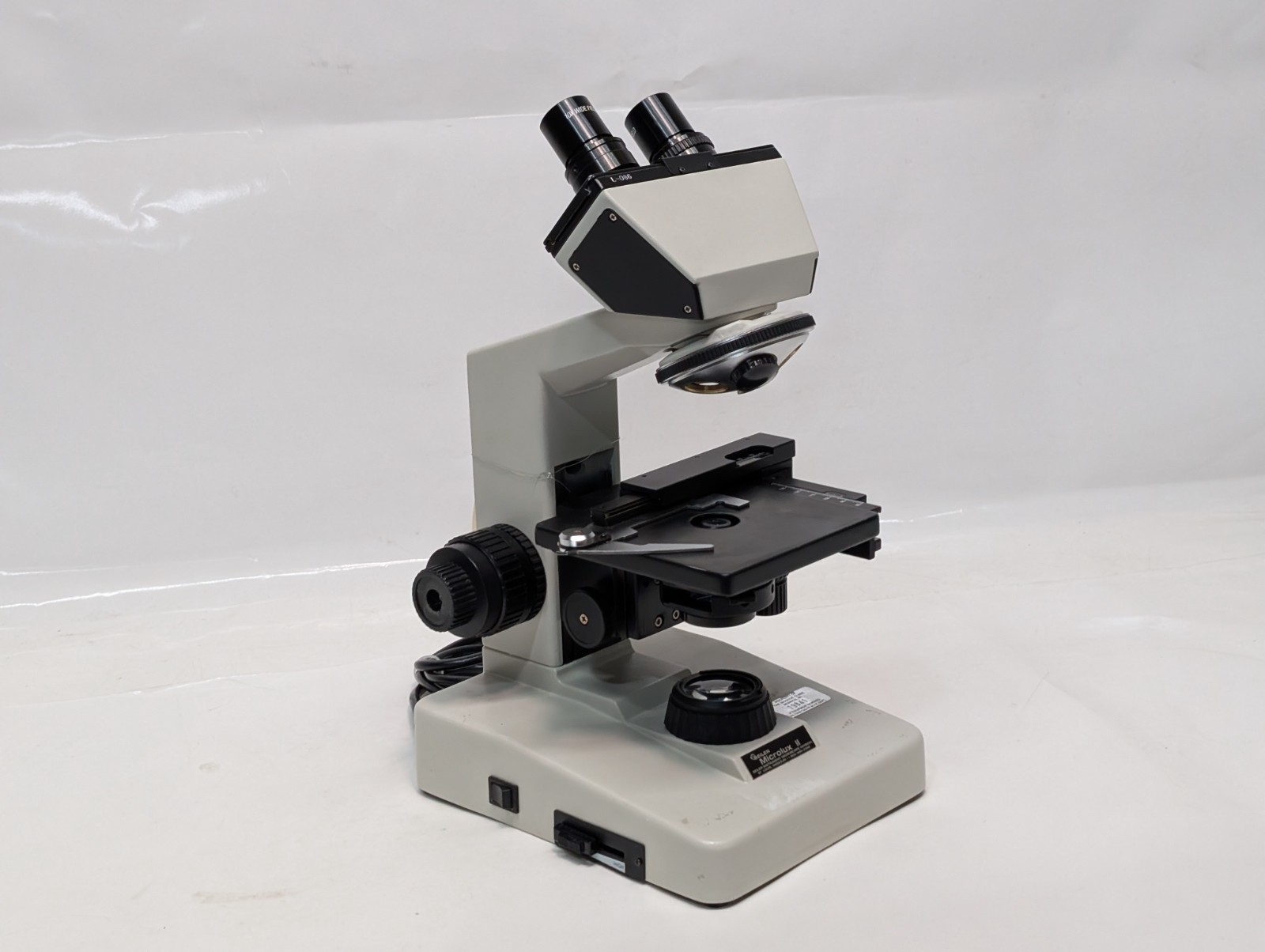 Sieler Instrument Microlux II Compound Binocular Head Microscope, No Objectives
