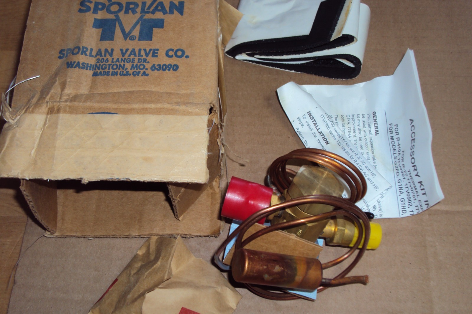 Sporlan  1TV0701A Thermal Expansion Valve  Y1158 CBBIVE 2 GA Kit