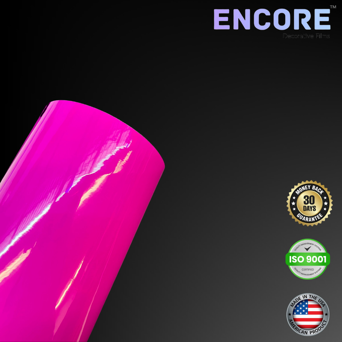 Encore® TG105 Fluorescent Pink Vinyl for Decals/Stickers - MADE IN USA
