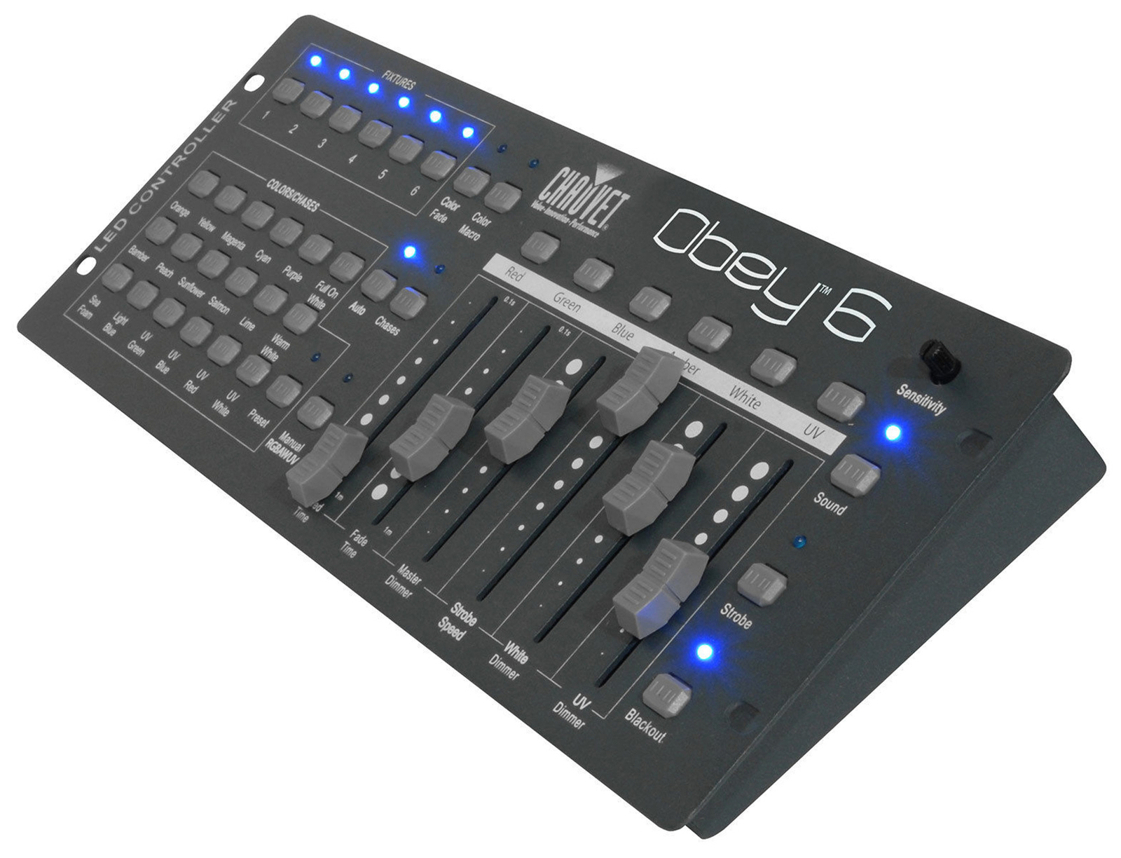 Chauvet DJ Obey 6 Compact Universal 6 Channel DMX DJ MIDI FX Controller