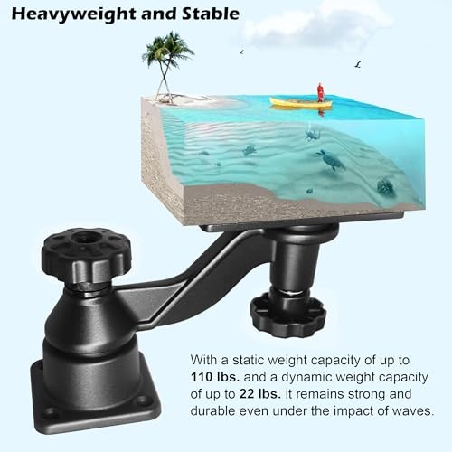 Aluminium Fish Finder Chartplotter Mount Horizontal Swing