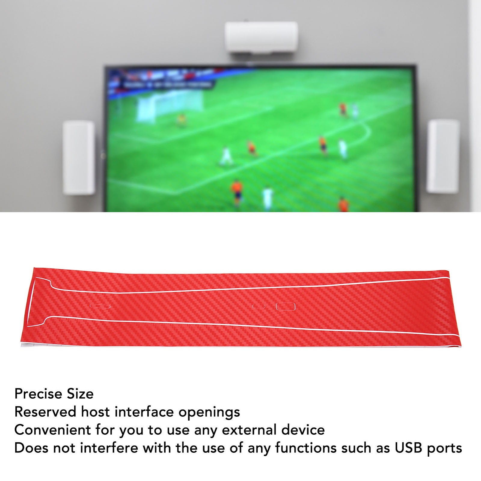 Console Middle Skin Scratch Resistant Protective Game Console Middle Strip