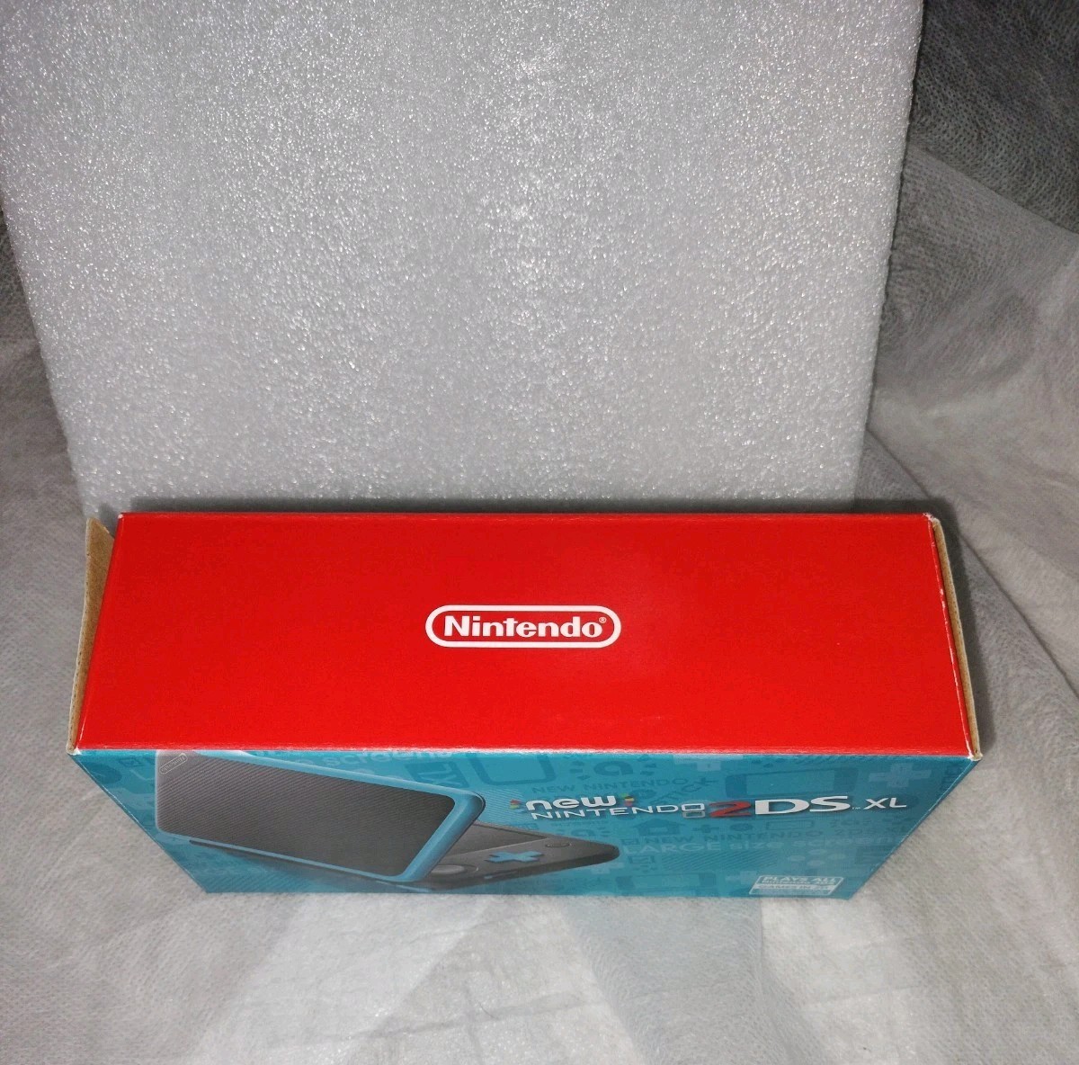 "New" Nintendo 2ds XL Console (Box Only) - Black/Turquoise Variant Box Only.