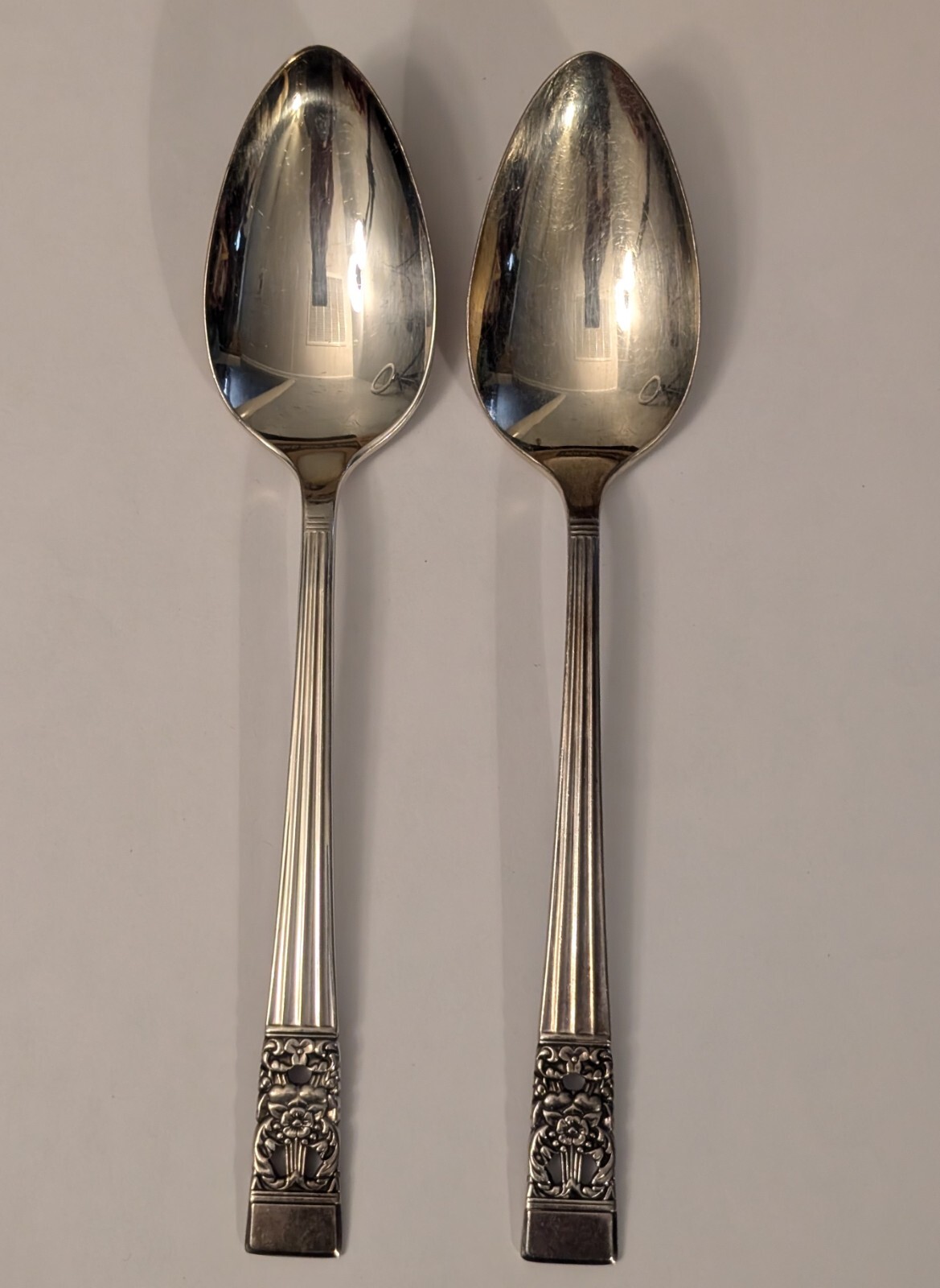 Oneida Community Coronation - Serving Spoons - Lot Of 2 - Flatware Replacement
