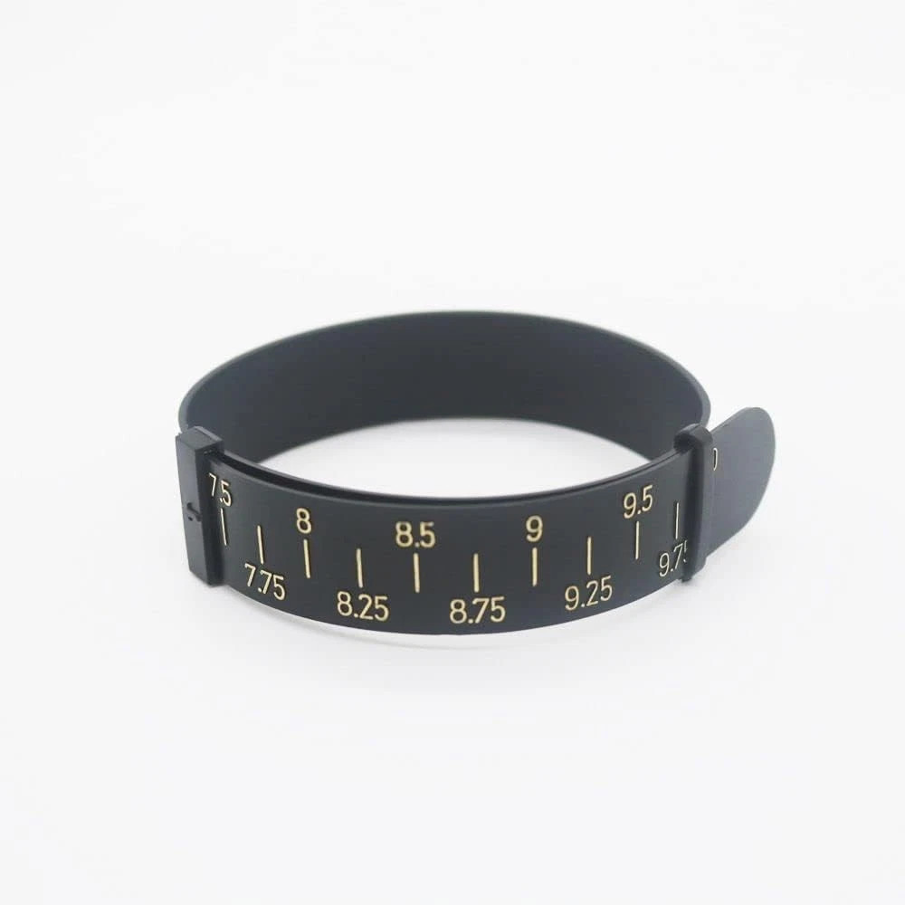 Black Bracelet Gauge Sizer, Jewelry Measure Wrist Size Tool, Plastic...