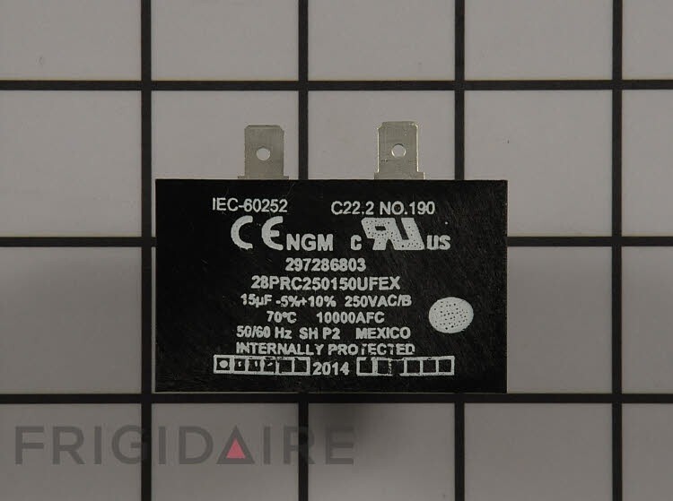 New Factory Original Electrolux Frigidaire Refrigerator Capacitor 297286803