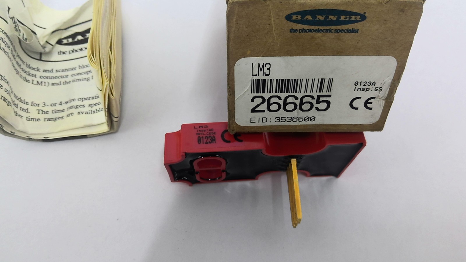 Banner LM3 0123A Logic Module Insp: AB Jumper For D/O