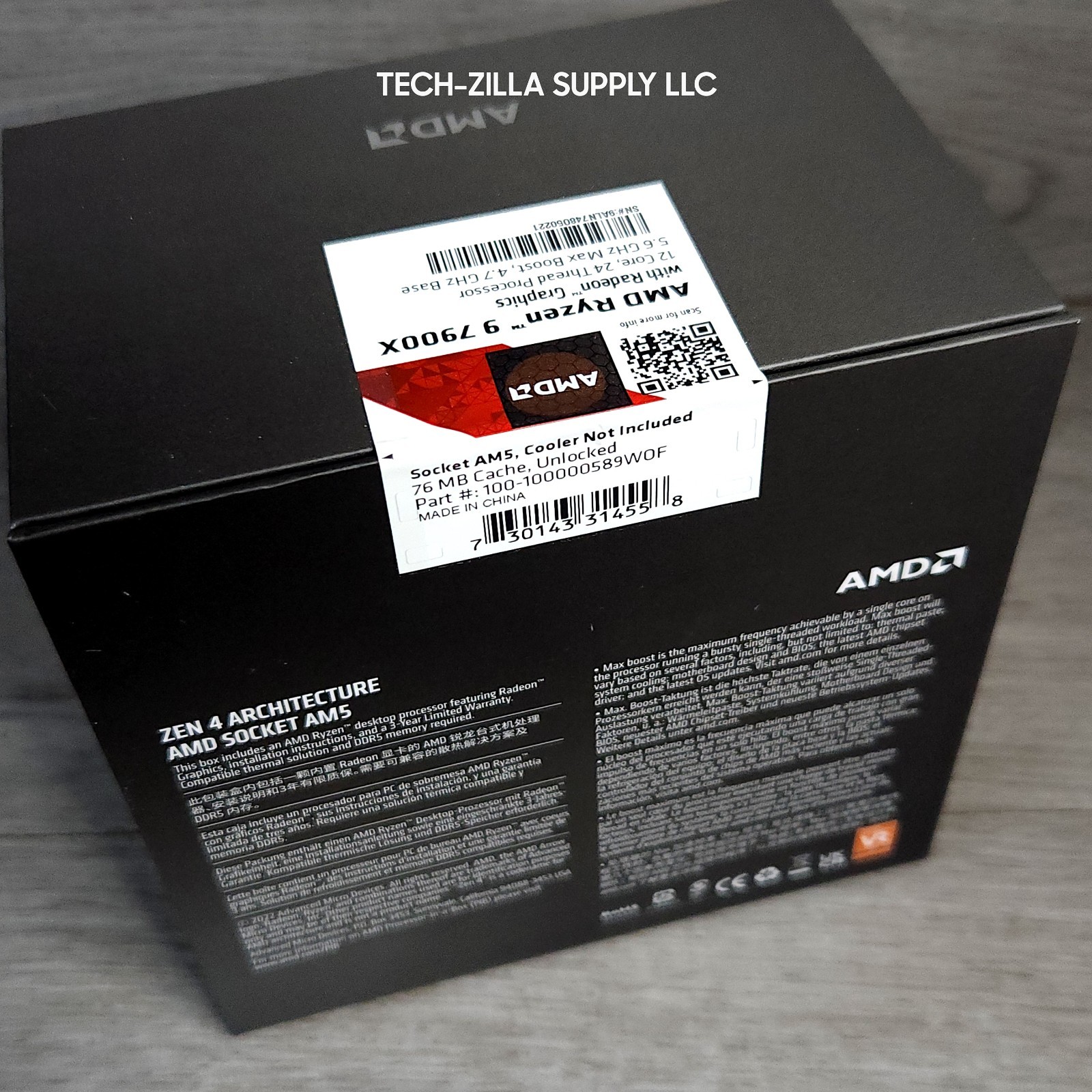AMD Ryzen 9 7900X 12-Core, 24-Thread Unlocked Desktop Processor CPU SEALED