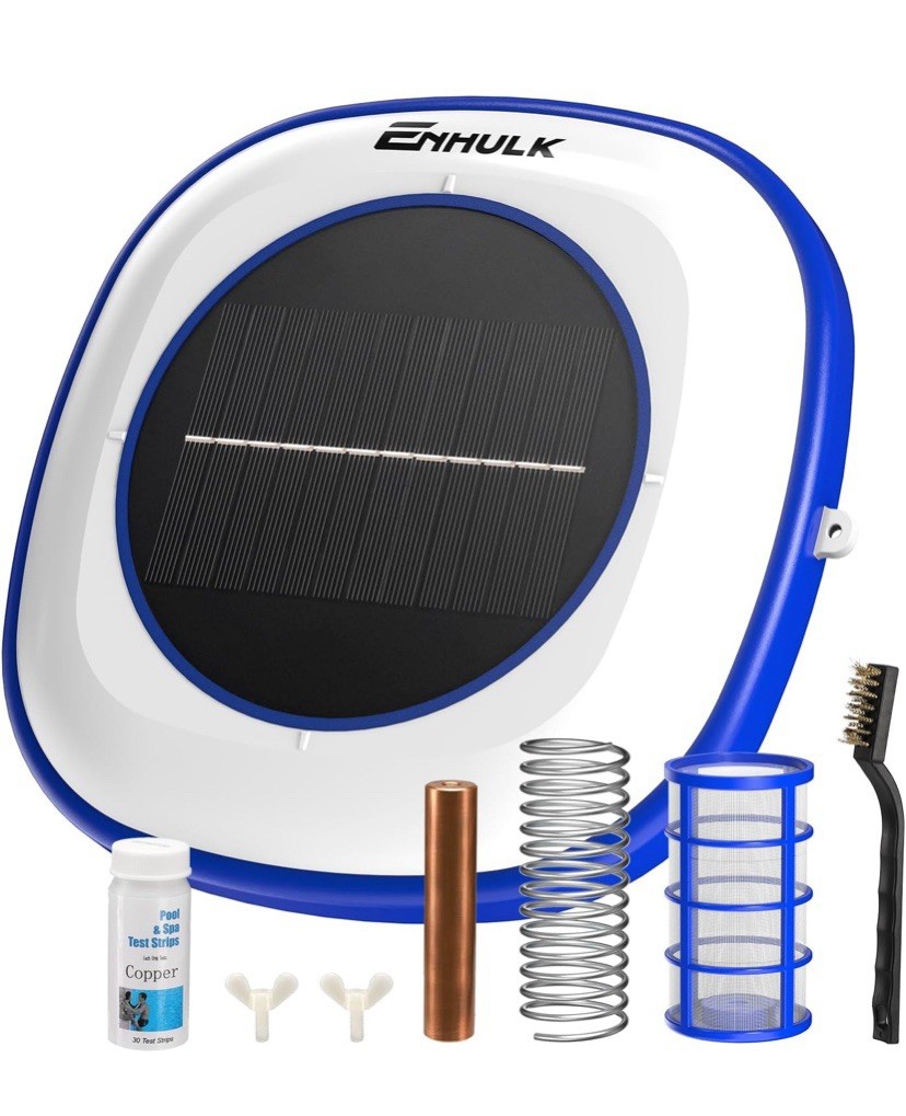 Solar Pool Ionizer - Floating Pool Cleaner for Swimming Pools Up to 45,000 Gal