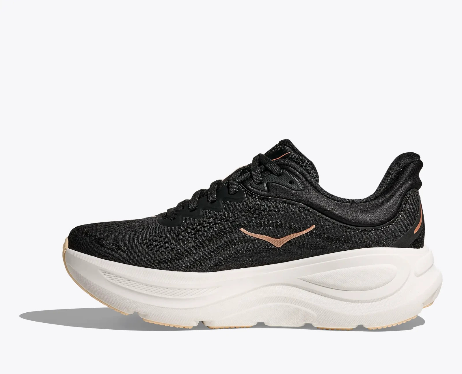 Hoka One One Bondi 9 1162012-BRGL Sneakers Women's Black Rose Gold Running Shoes