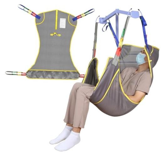 500lbs Mesh Full Body Sling for Lift - Patient Transfer Medium Purple-gray