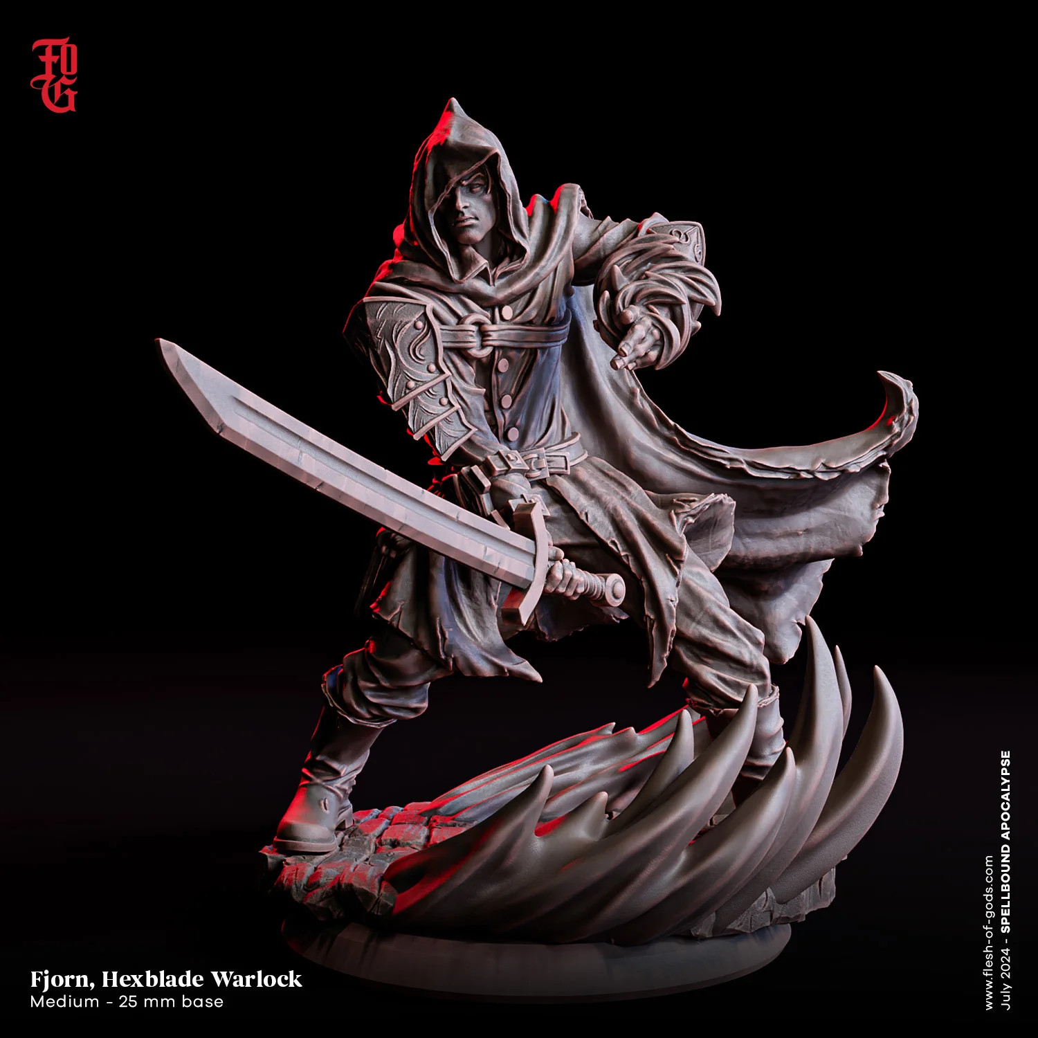 Fjorn, Hexblade Warlock - Spellbound Apocalypse - Flesh of the Gods - Wargaming