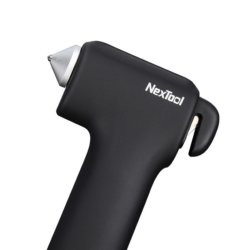 NexTool Multi Functional Rescue Hammer w/Belt Cutter Illumination/Alert Lights