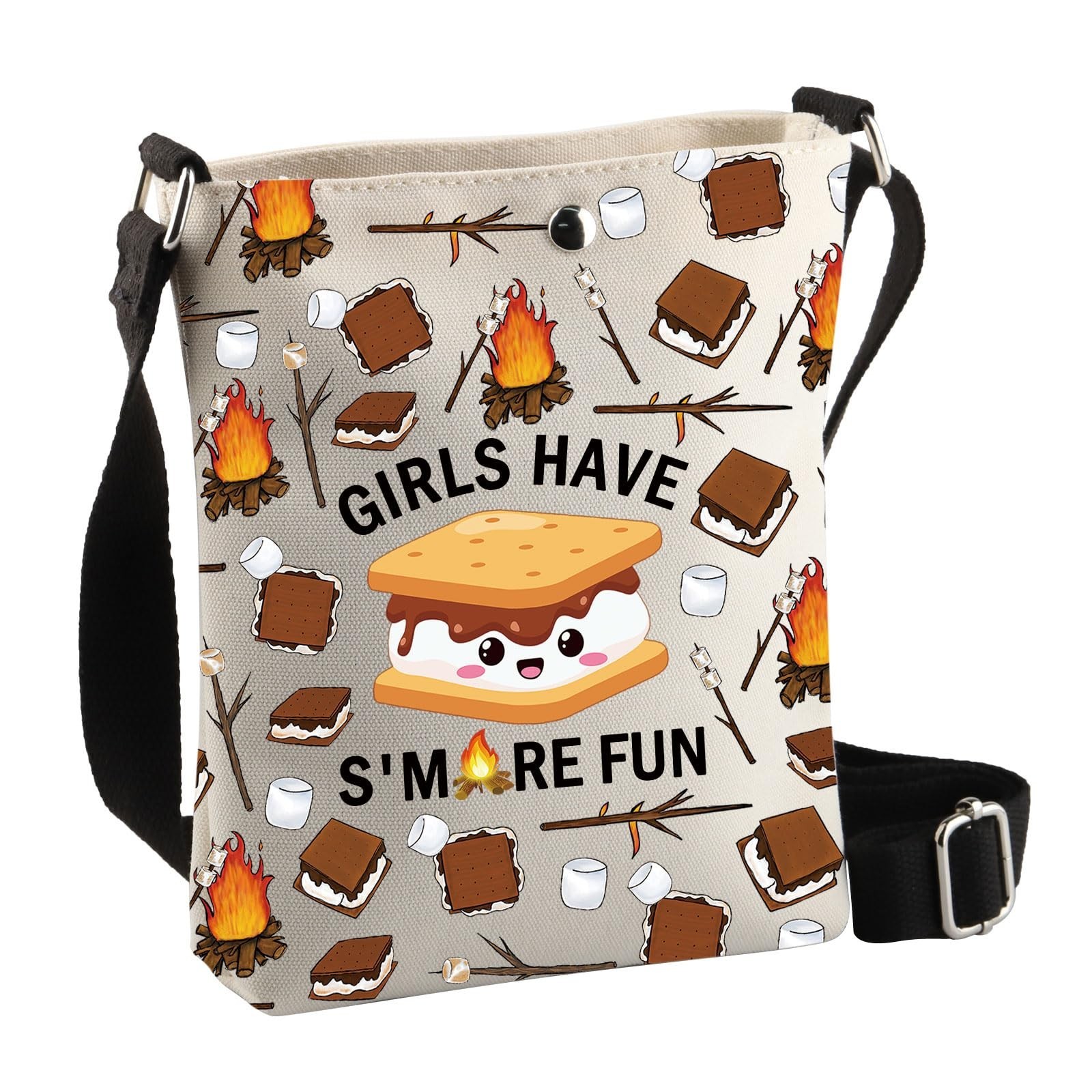 BDPWSS Camping Crossbody Bags Funny Camping Gifts Camping Lover Gifts Happy C...