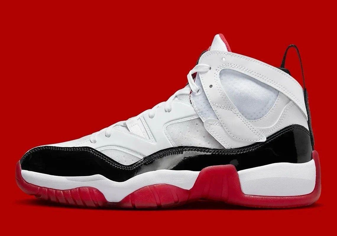 Nike Air Jordan Jumpman Two Trey Shoes White Black Red DO1925-106 Mens Size