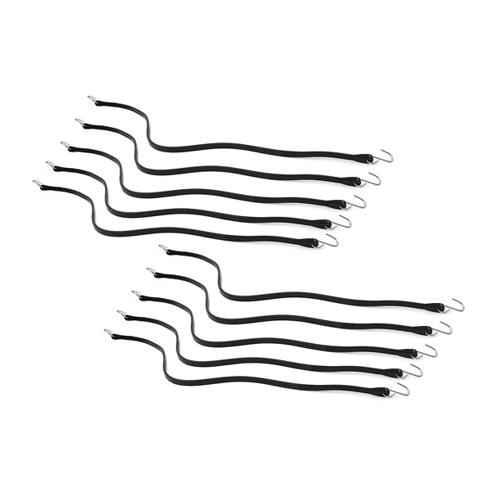 41" Heavy Duty Rubber Tarp Straps Tie Down Bungee Cords With Hooks