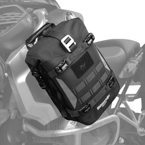 Waterproof Motorcycle Crash Bar Bag, Expandable (1 Piece) | Multi-mount