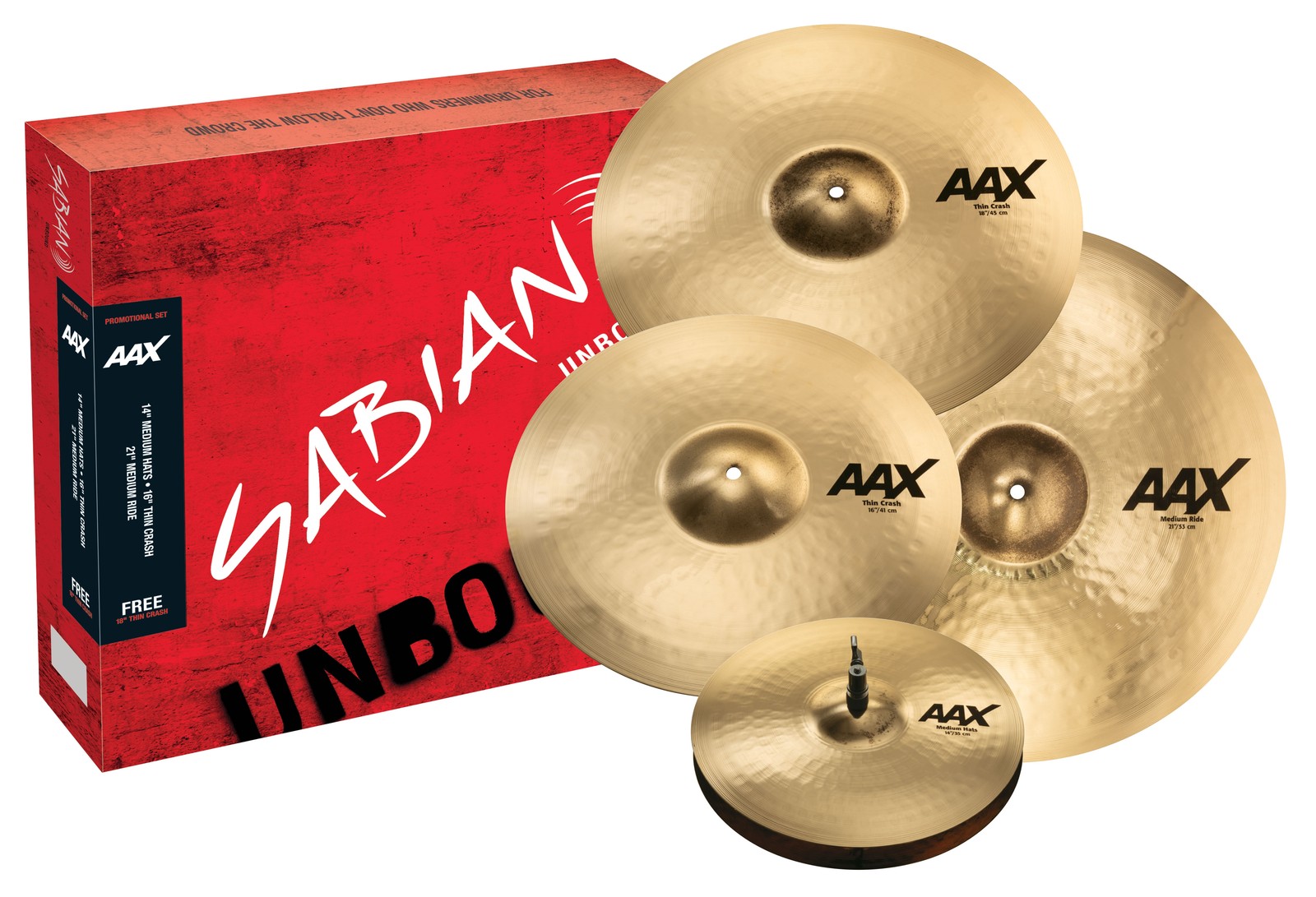 Sabian 25005XCPB AAX Promotional Cymbal Box Set