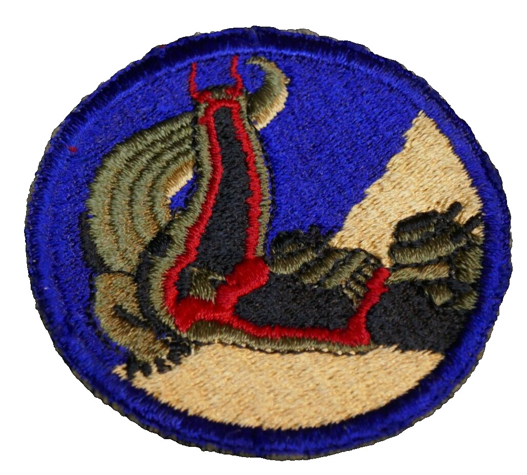 WWII USN Navy Amphibious Forces 1st Pat. (Alligator) SSI Shoulder Patch, Early