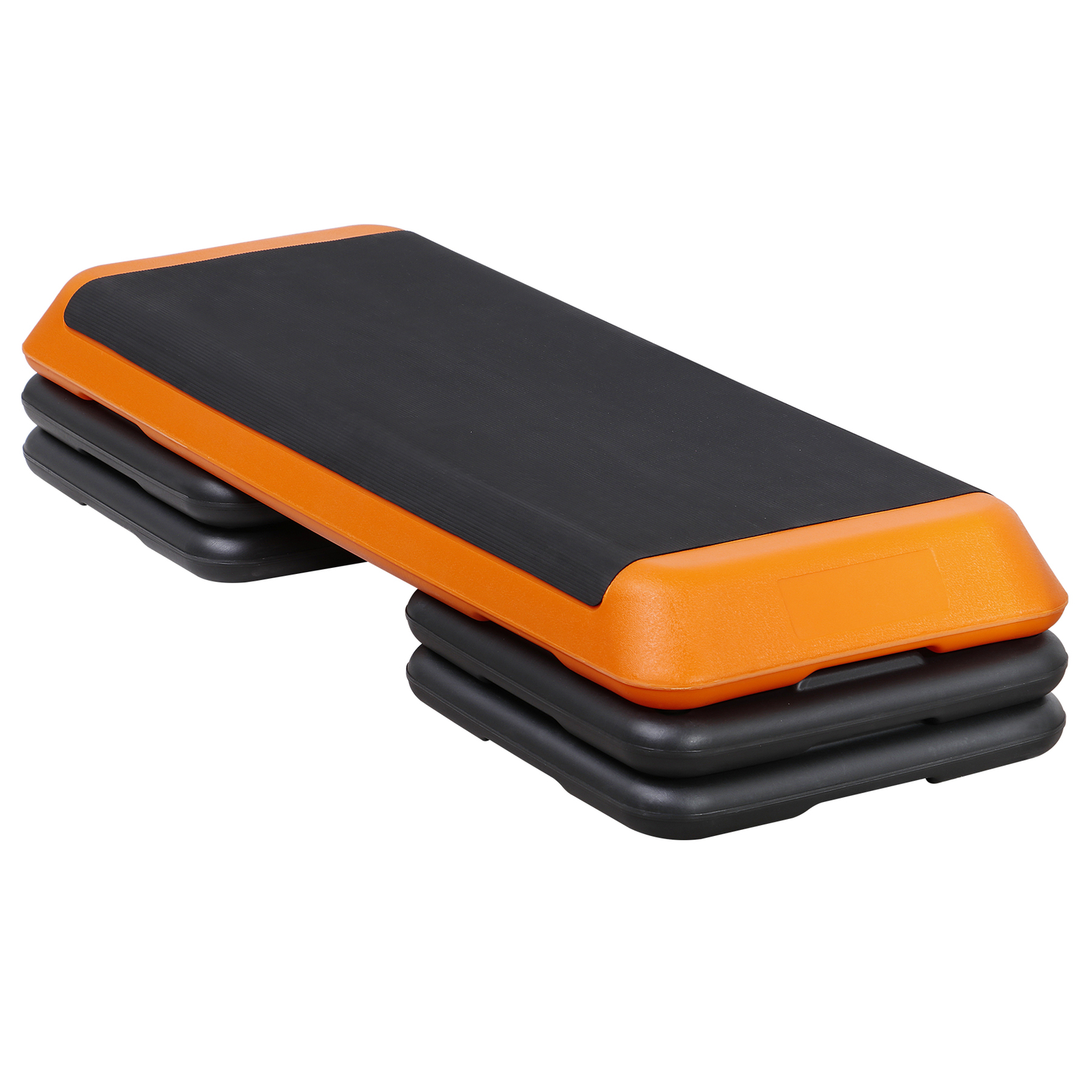 Adjustable Workout Aerobic Exercise Step Platform with 4 Risers Yellow