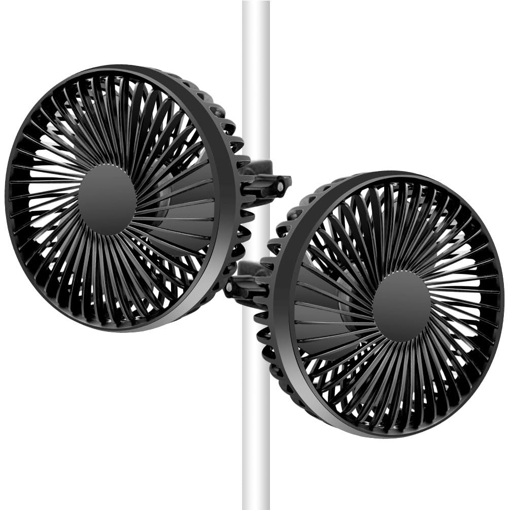 5" Grow Tent Fan - Dual Direction Ventilation, 3 Speeds, Waterproof, 8ft Cord