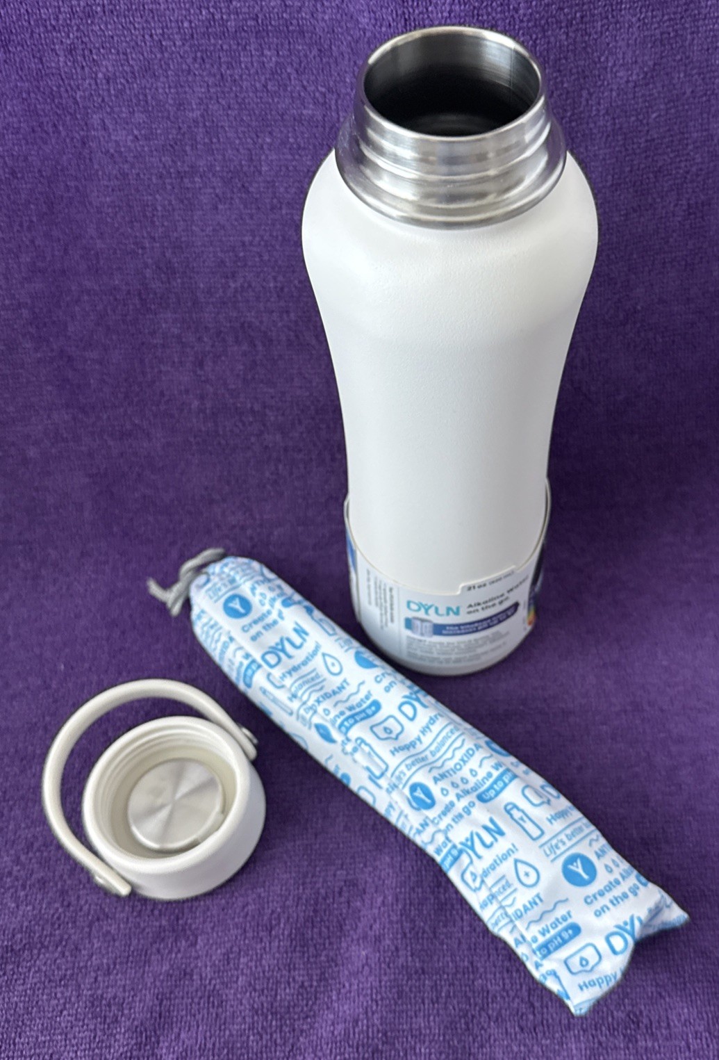 Dyln Alkaline Water Bottle 21 Oz. Stainless Steel With Replaceable Diffuser