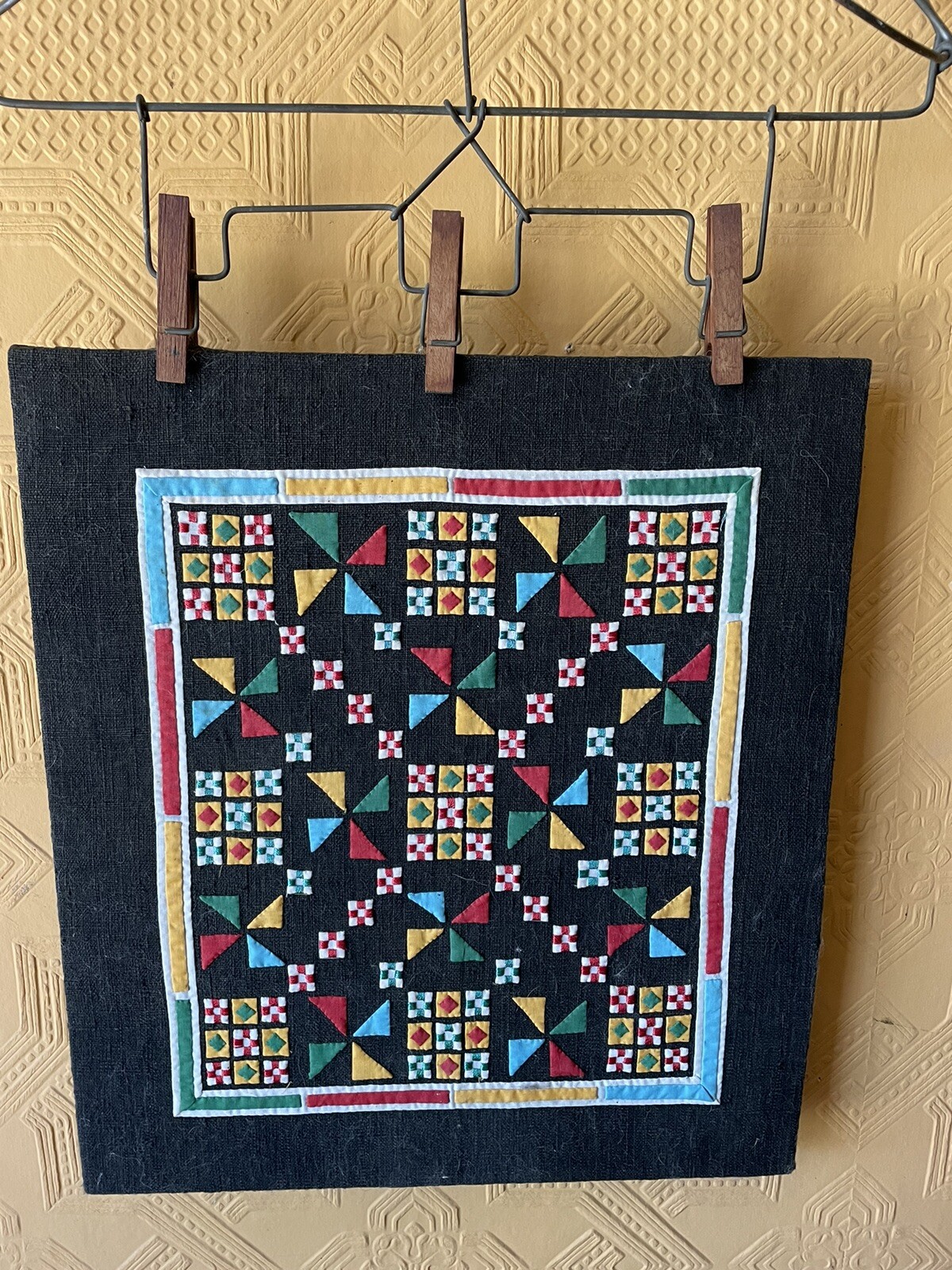 Antique quilting display pattern hand Stitched Example