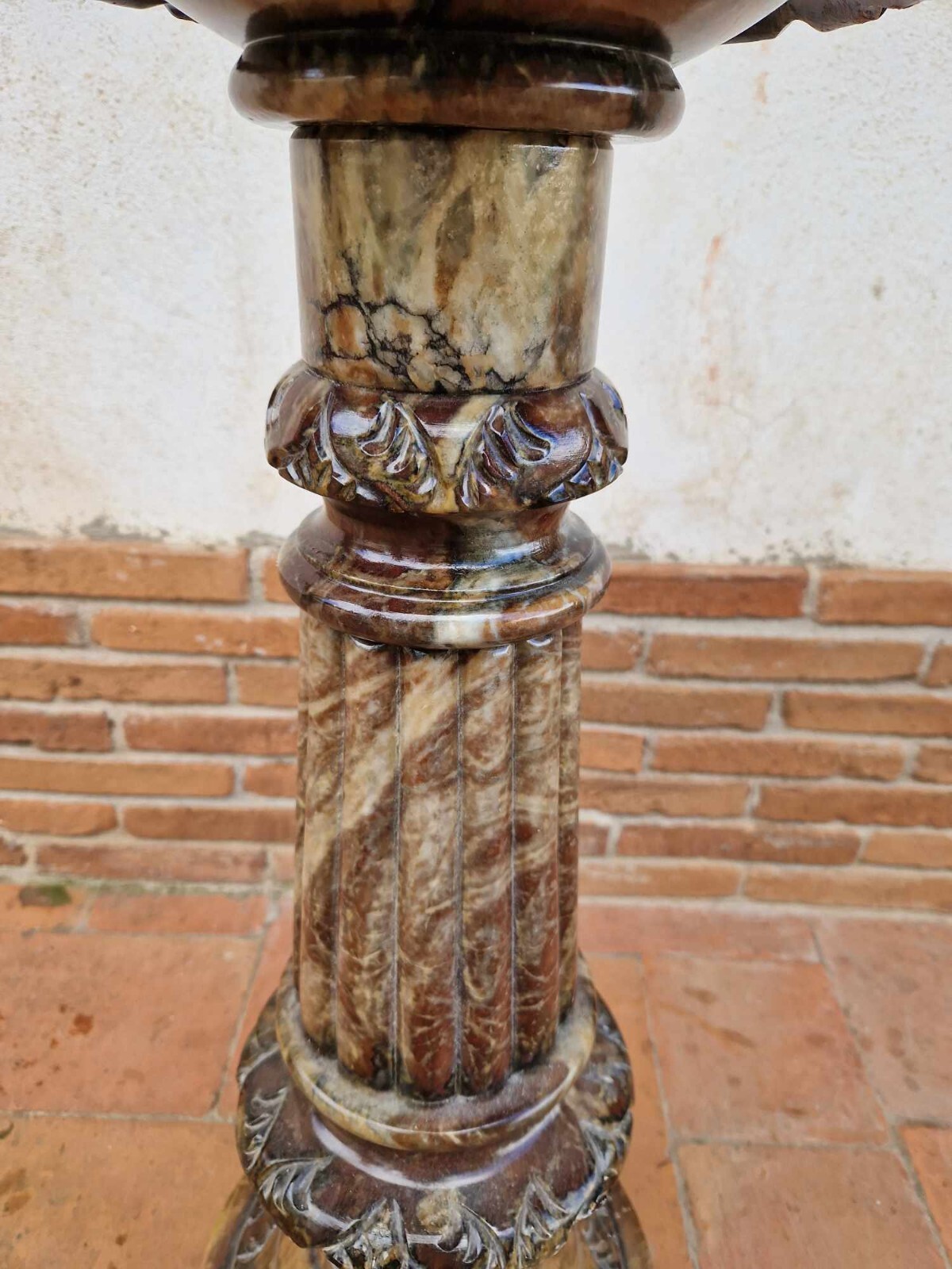 IMPONENTE VASO / LUME IN ALABASTRO (LAMPADA, PIANTANA)