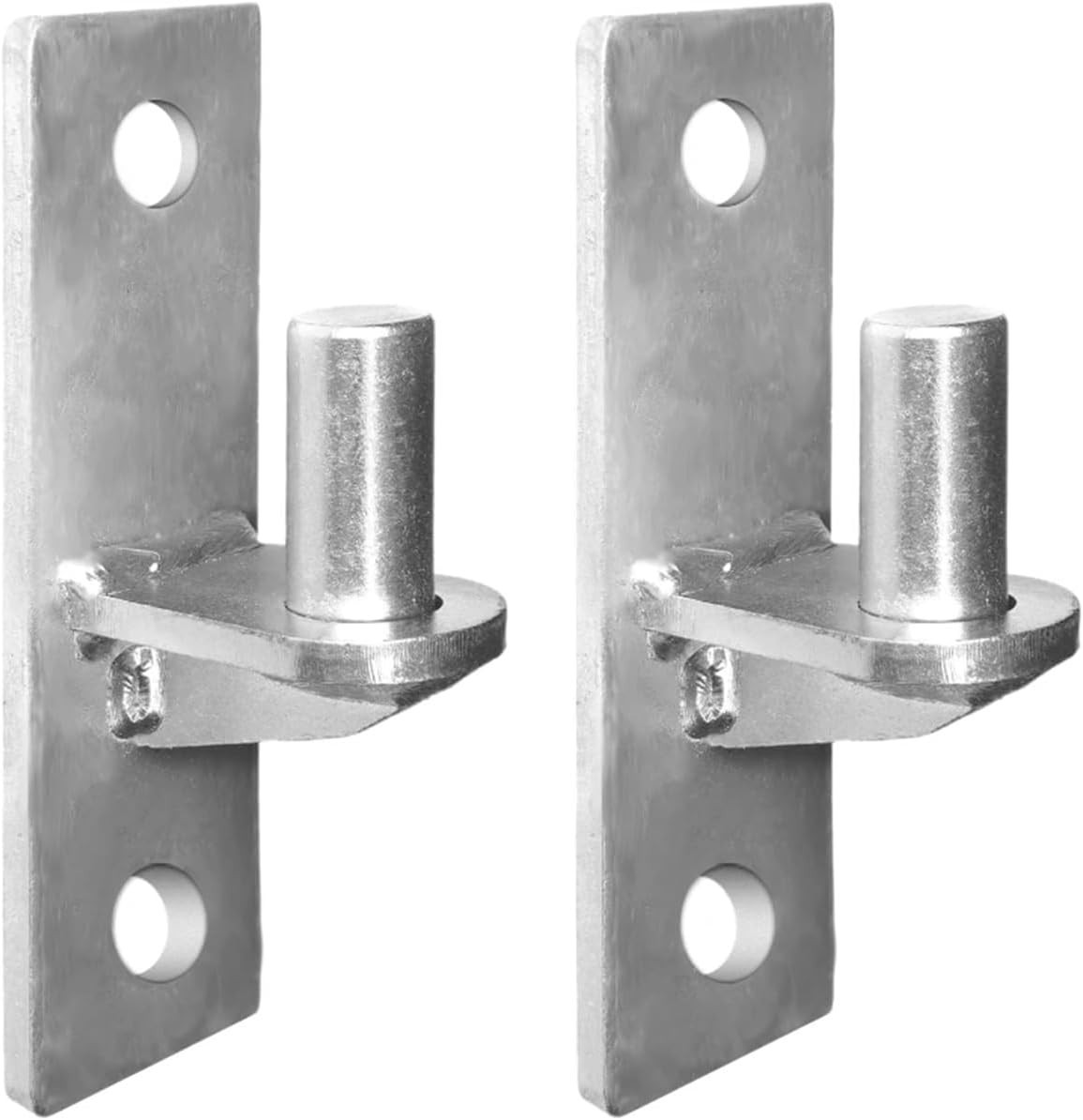 2 Pack Wall Mount Gate Hinges, Heavy Duty Wall Plate Hinges, Outdoor Chain Link