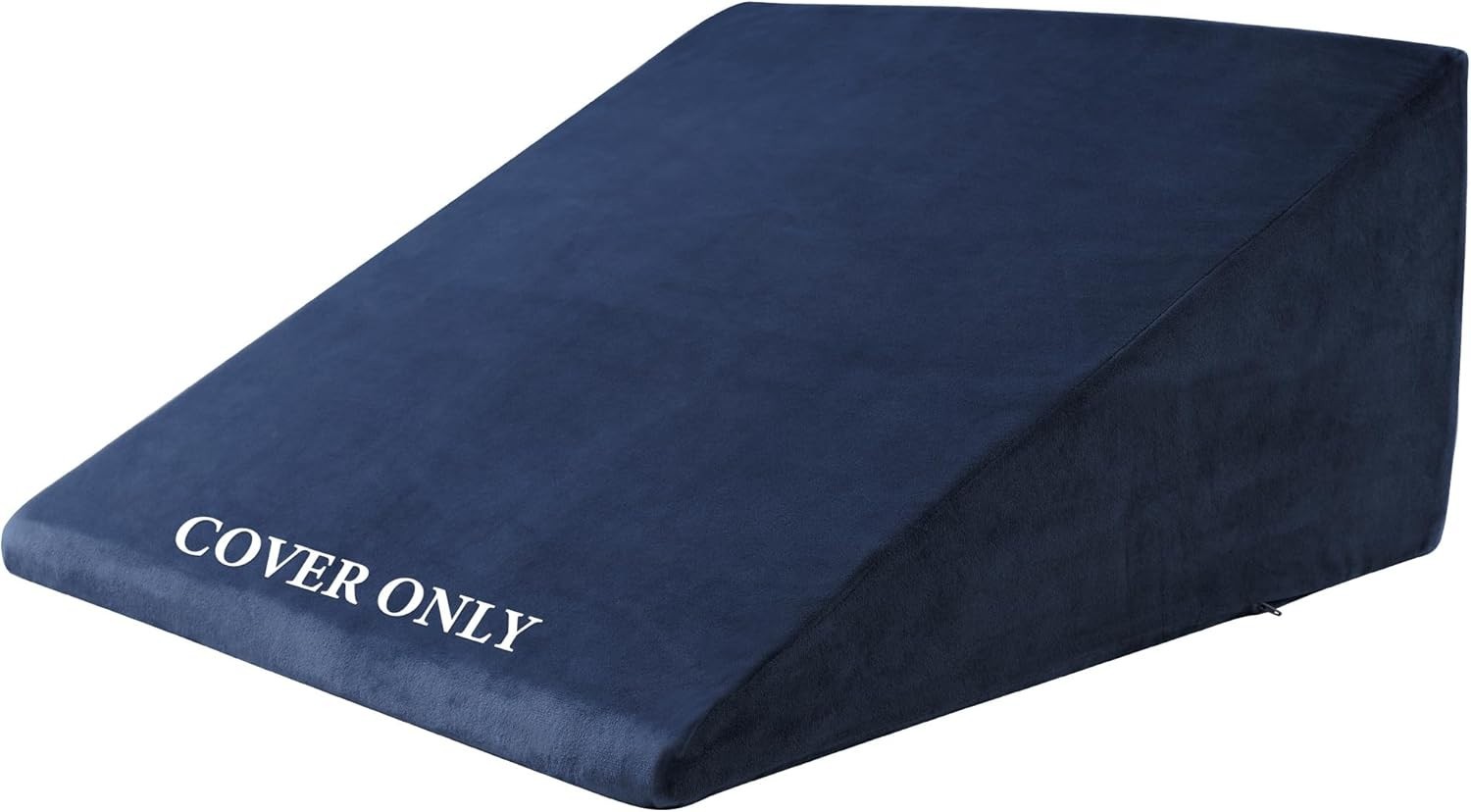 Ultra Soft Velvet Bed Wedge Pillow Cover-Super Soft Fleece Pillowcase with Zi...