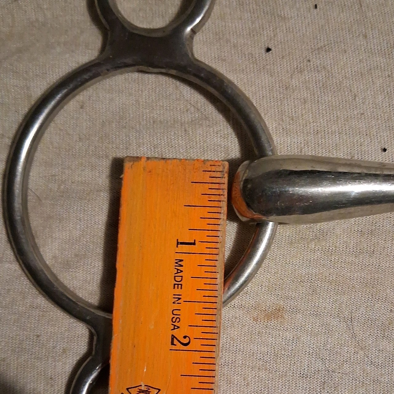 5" Elevator Loose Ring, .5" Snaffle Horse Bit