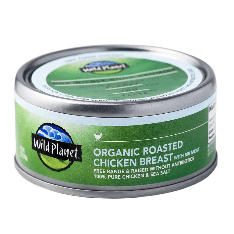 Wild Planet - Organic Roasted Chicken Breast with Rib Meat in 5 oz. cans!