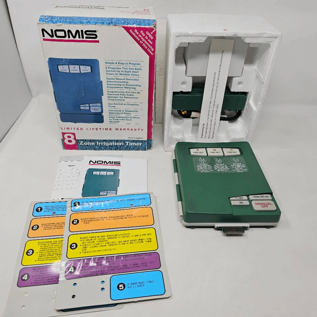 NOMIS 8 ZONE STATION IRRIGATION SPRINKLER CONTROLLER MODEL G903