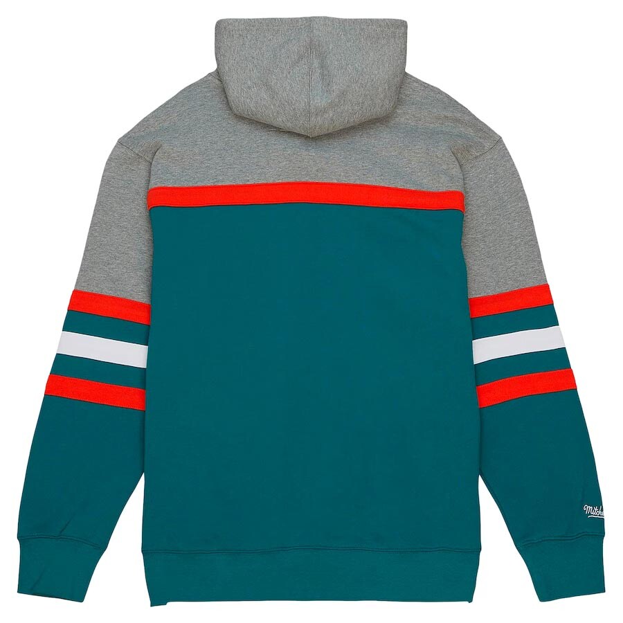 NWT Men's Miami Dolphins Mitchell & Ness Head Coach Pullover Hoodie $110