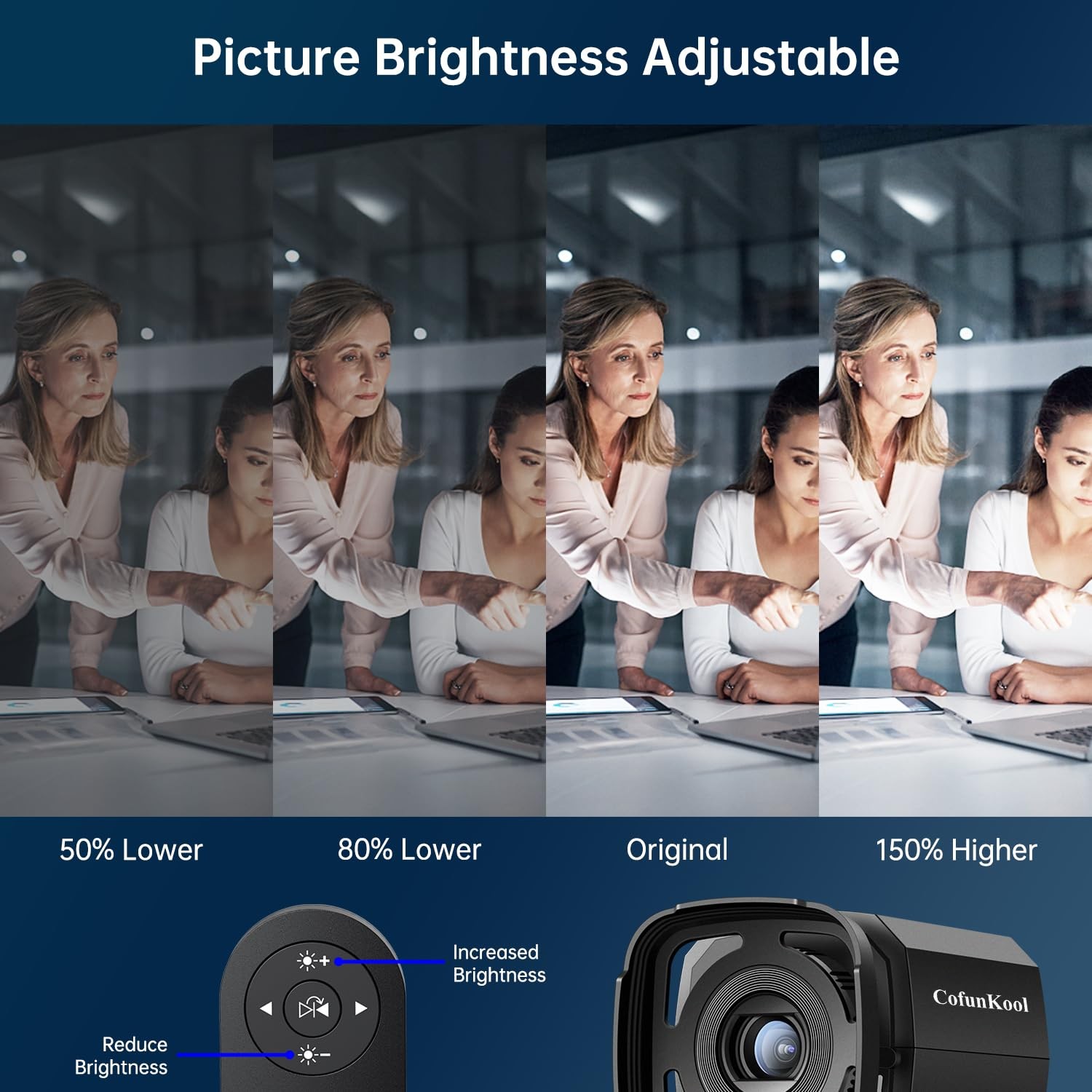 Auto Tracking Webcam: Full 1080P HD Computer Camera with Built-in 2 Microphon...