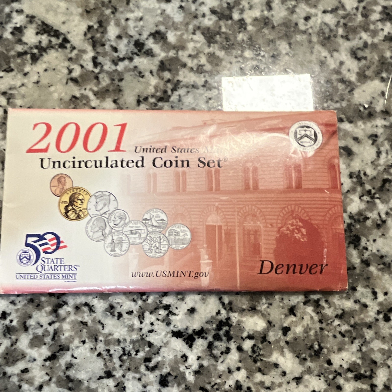 U.S. Mint 2001 United States Mint Uncirculated Coin Set - Denver Mint, Ungraded