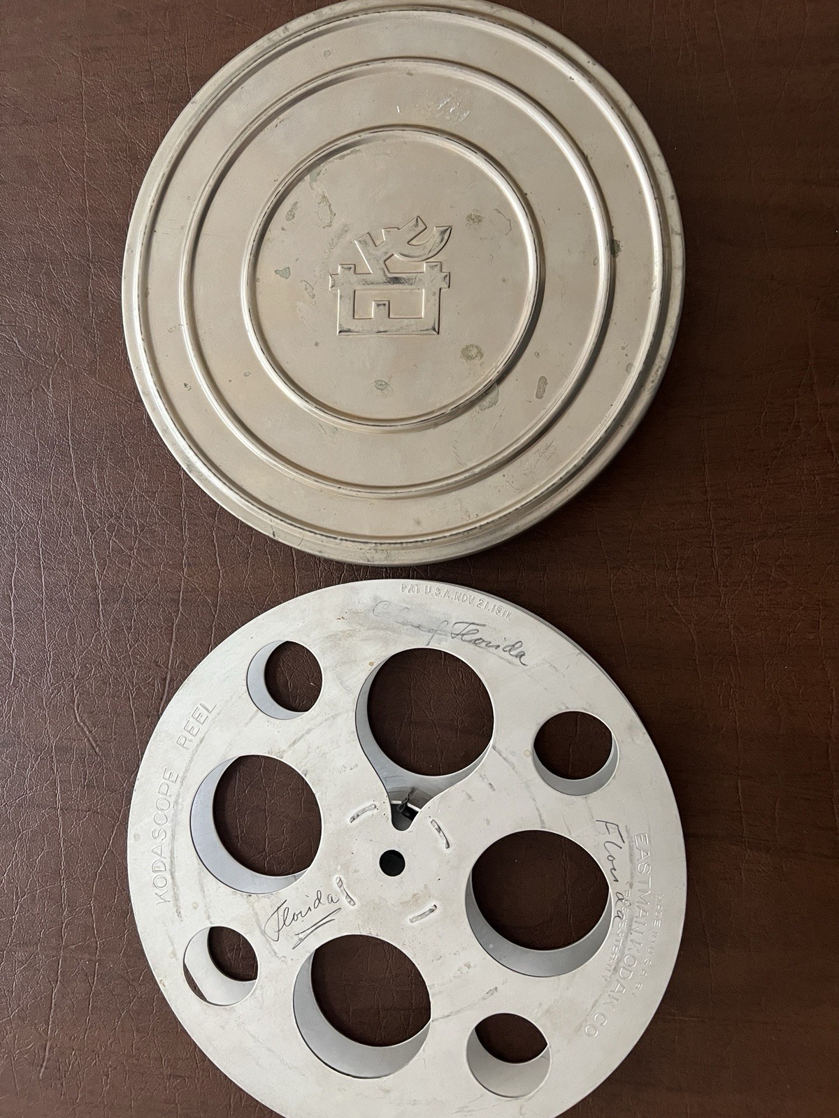 Seven Kodascope Reels and ECC Canisters From 1920-1940. Vintage