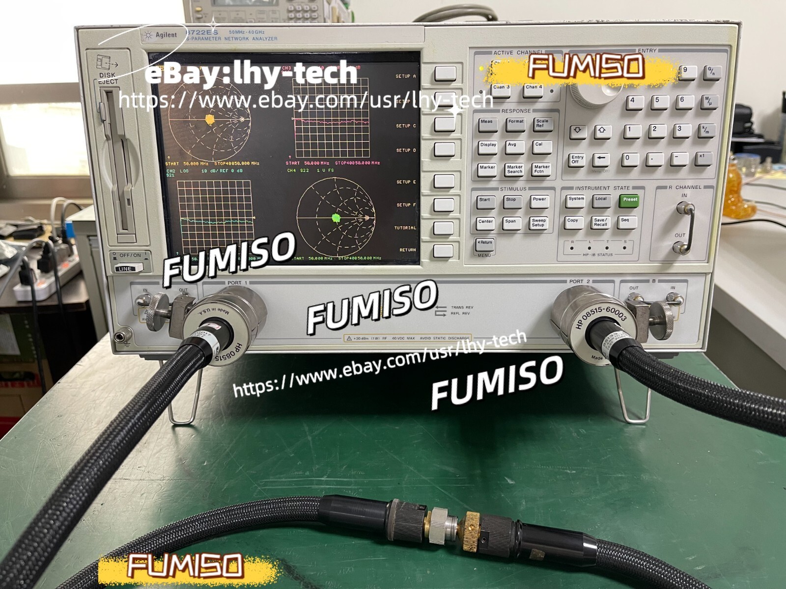 Agilent Keysight 8722ES 50MHz-40GHz Network Analyzer w/