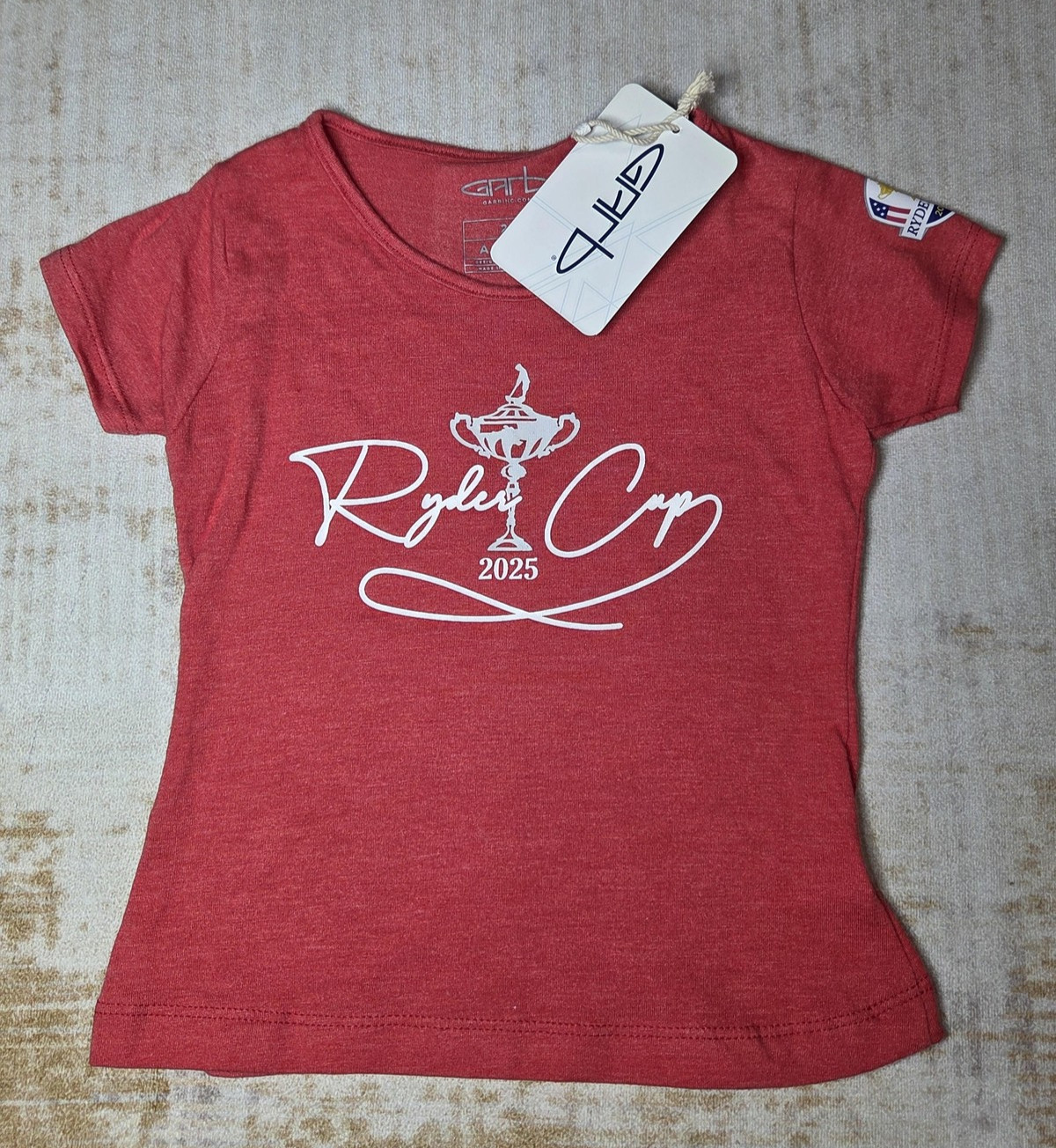 Ryder Cup 2025 Shirt Toddler Girls 4T Red Short Sleeve Golf Championship $32