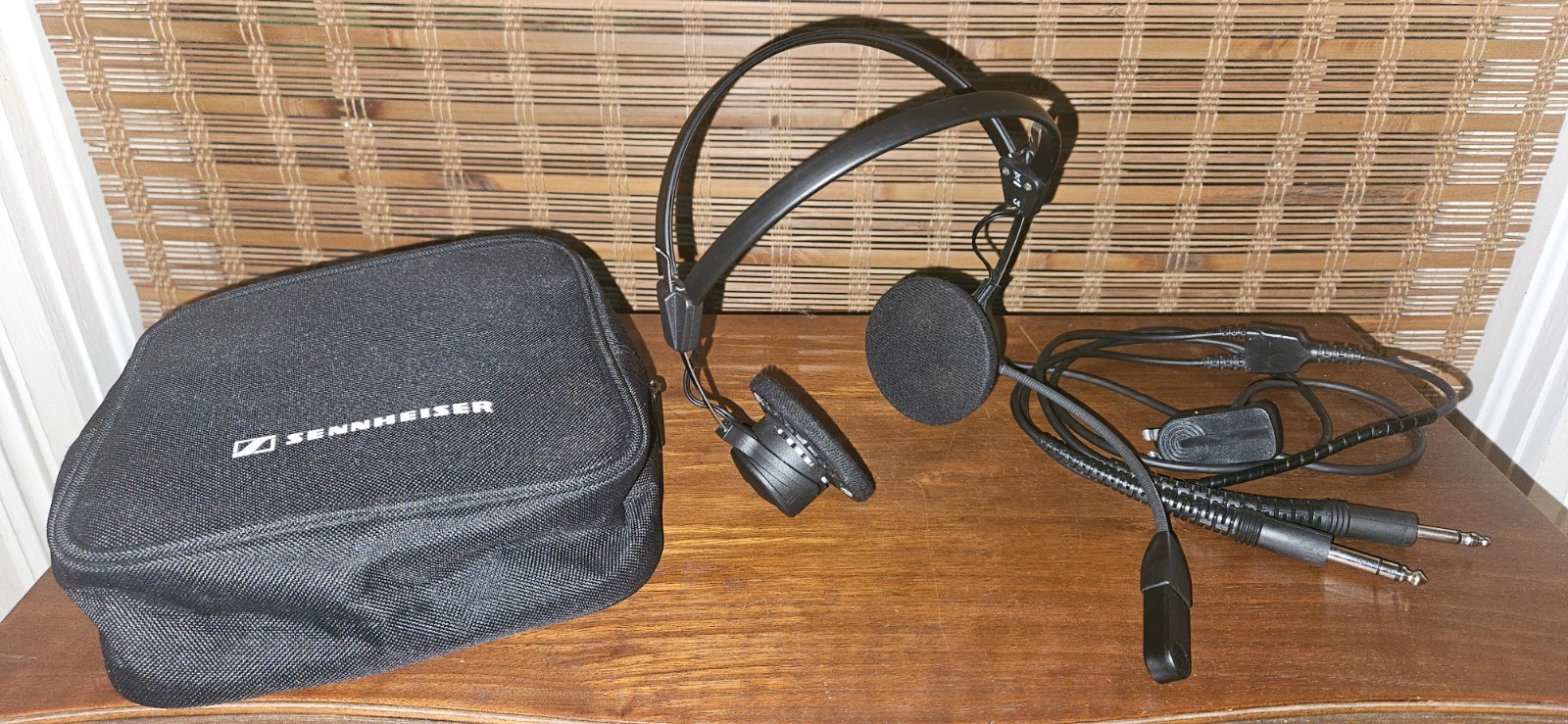 Sennheiser HME 45-KA Aviation Pilot Headset Dual GA Plugs w/ Case Tested Audio