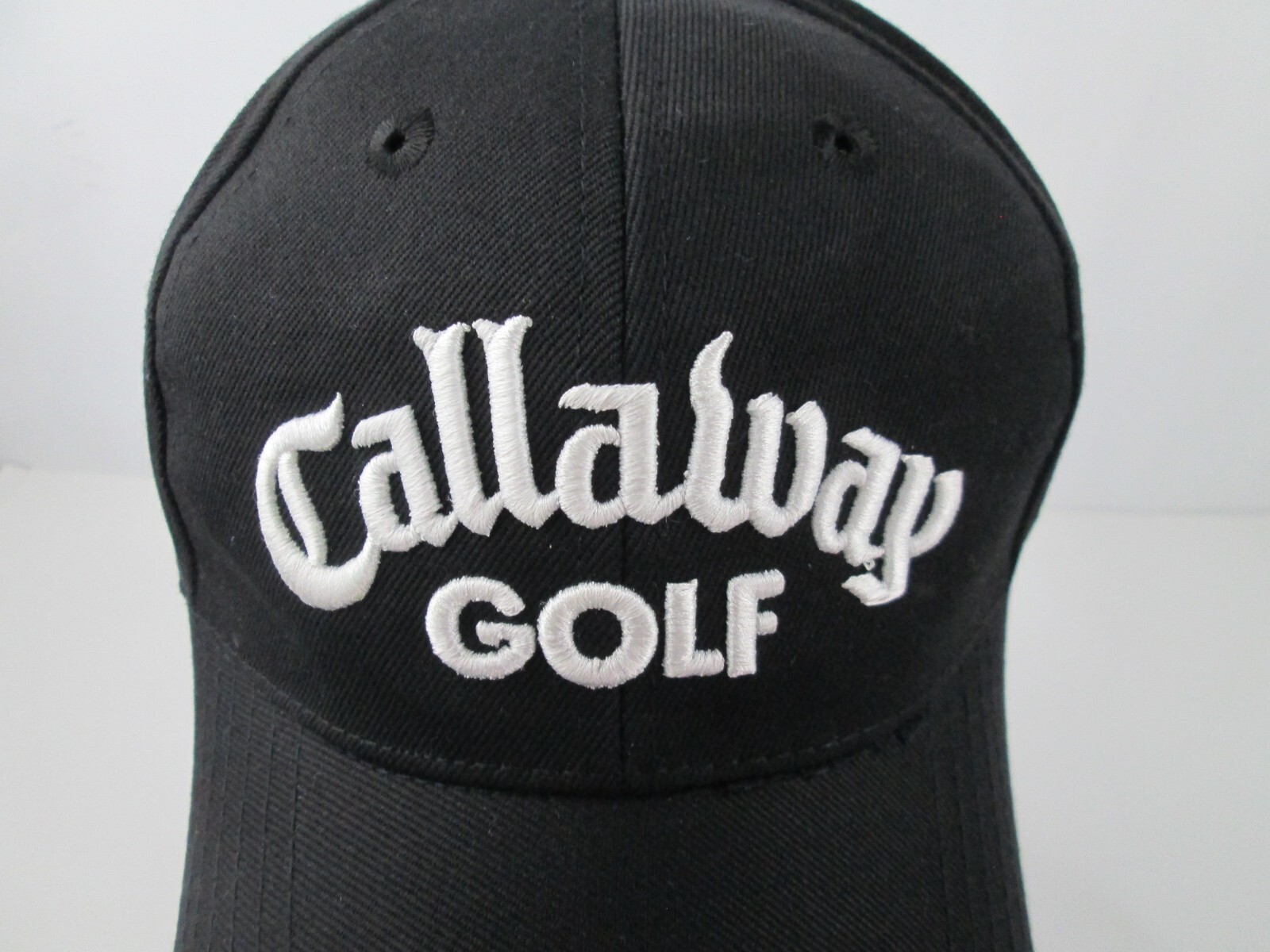 Callaway Golf Black Embroidered Logo Hat Cap Adjustable Big Bertha