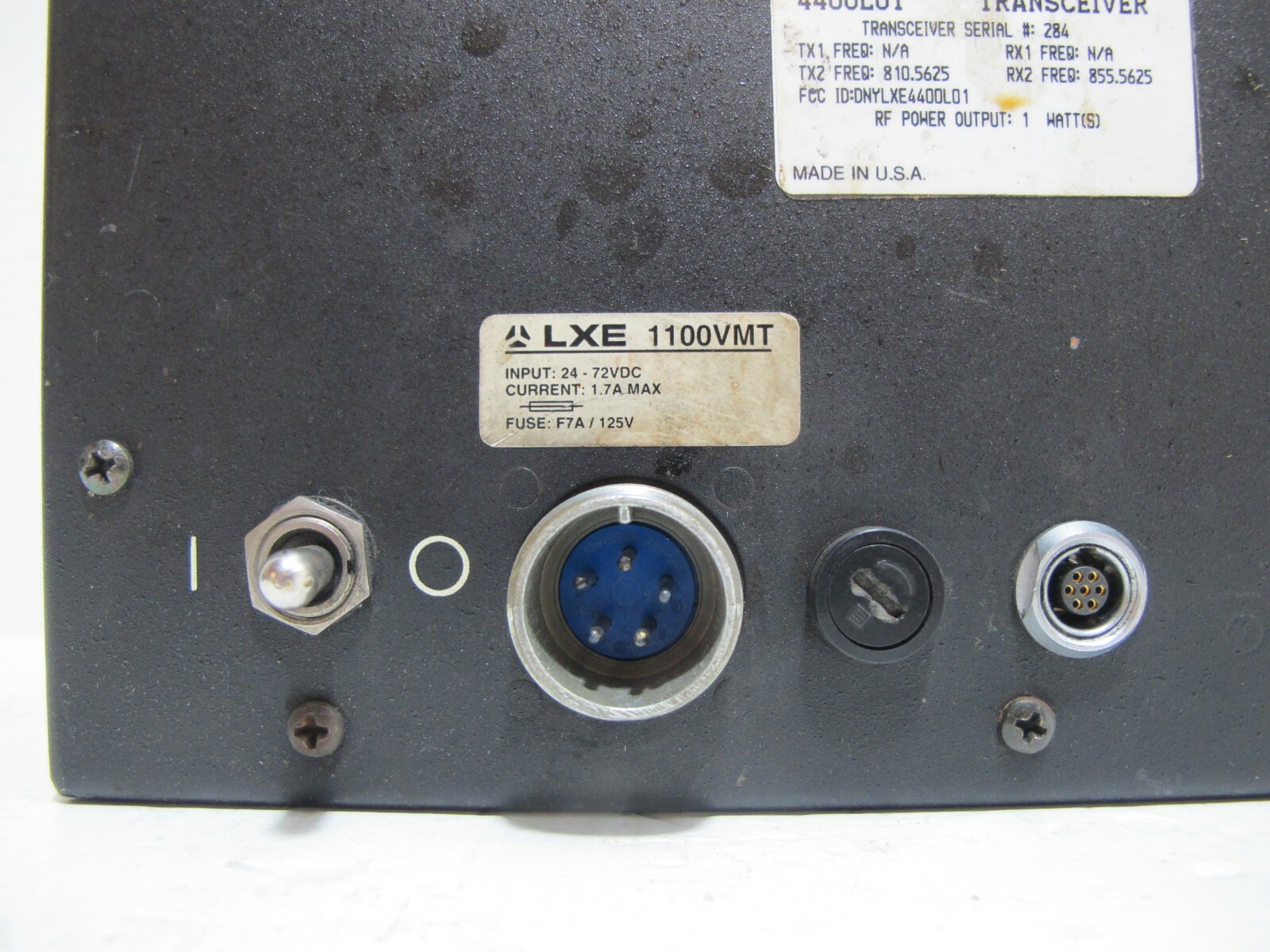 LXE 1100VMT 1100 Terminal 4400L01 Transceiver Screen Controller Interface Keypad