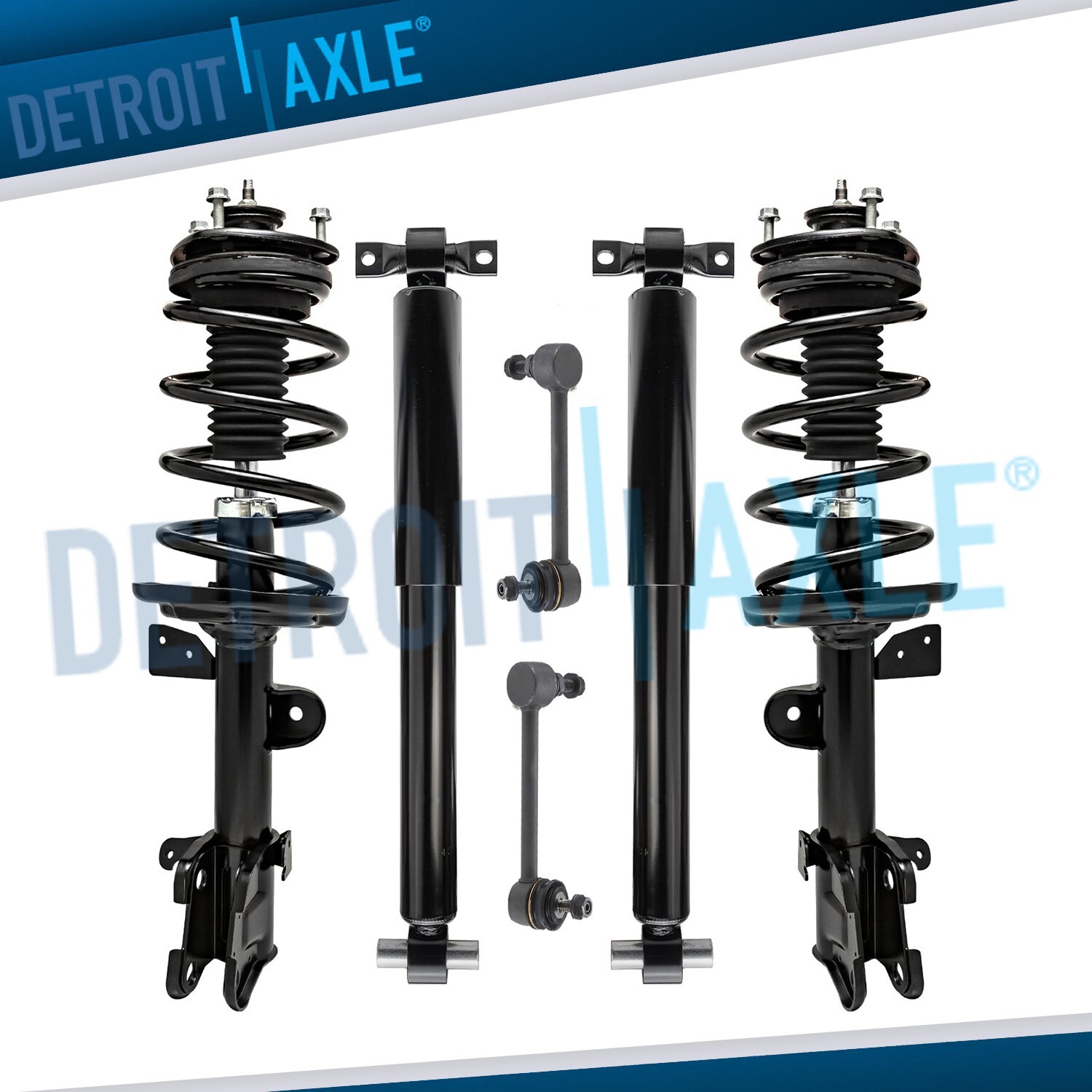 Front Struts w/ Spring Rear Shock Absorbers Sway Bars for 2009-2015 Honda Pilot
