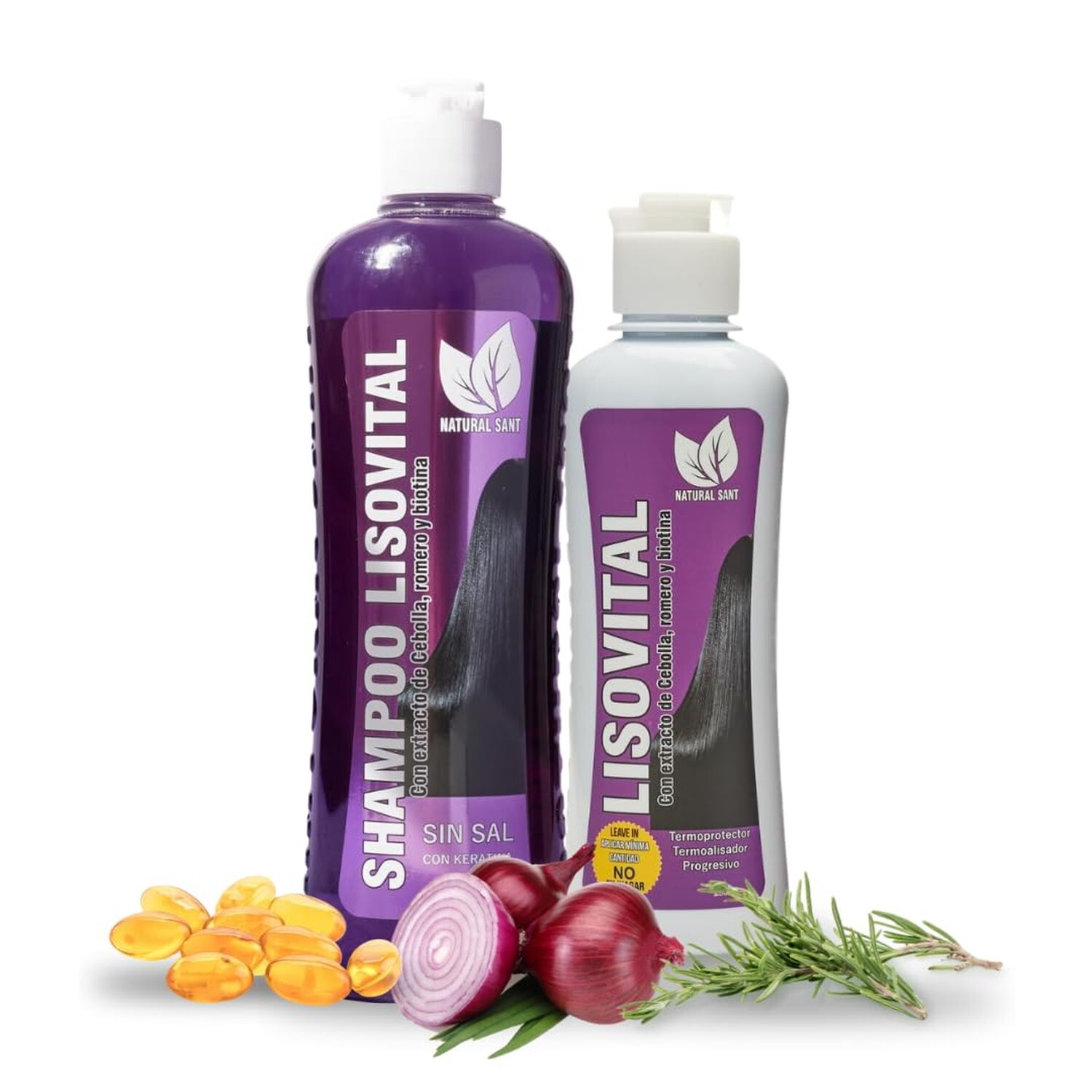 Liso Vital duo kit - Shampoo & Leave-In Conditioner, Anti Frizz, Heat Protect...