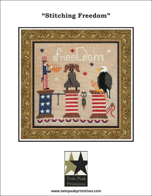 Stitching Freedom by Twin Peak Primitives cross stitch pattern