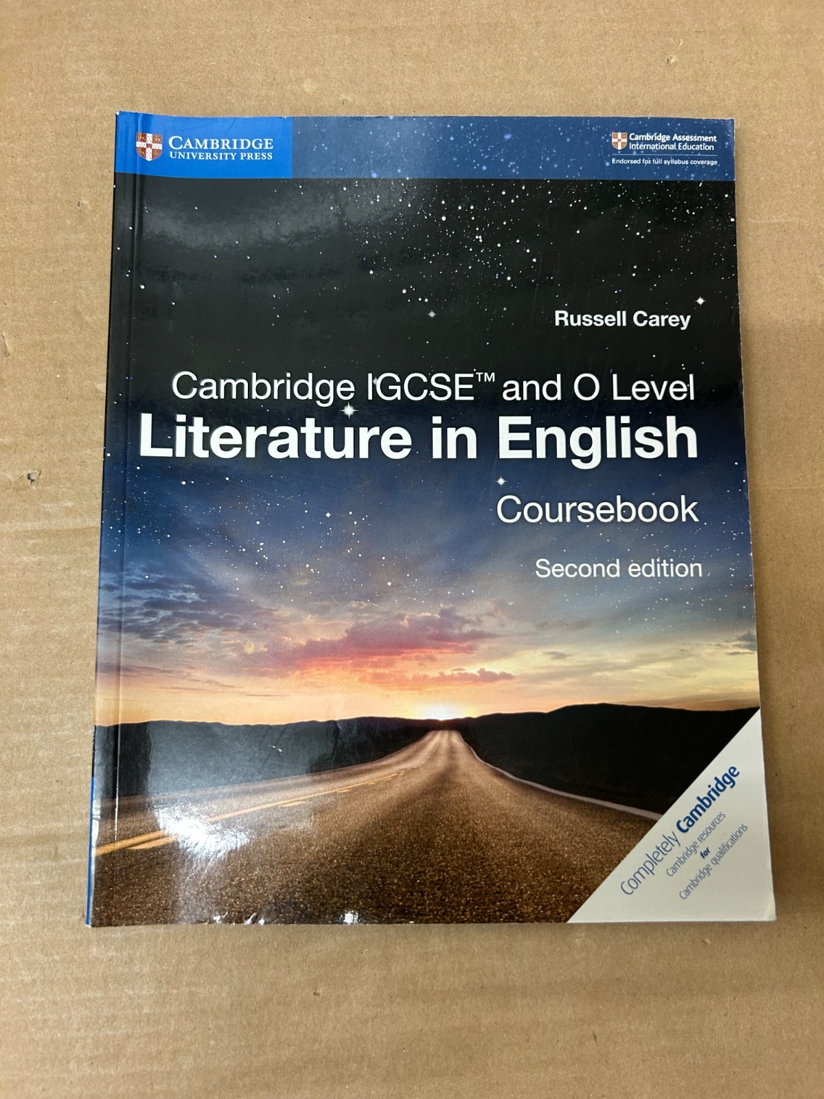 Cambridge IGCSE® and O Level Literature in English Coursebook (Free P+P)