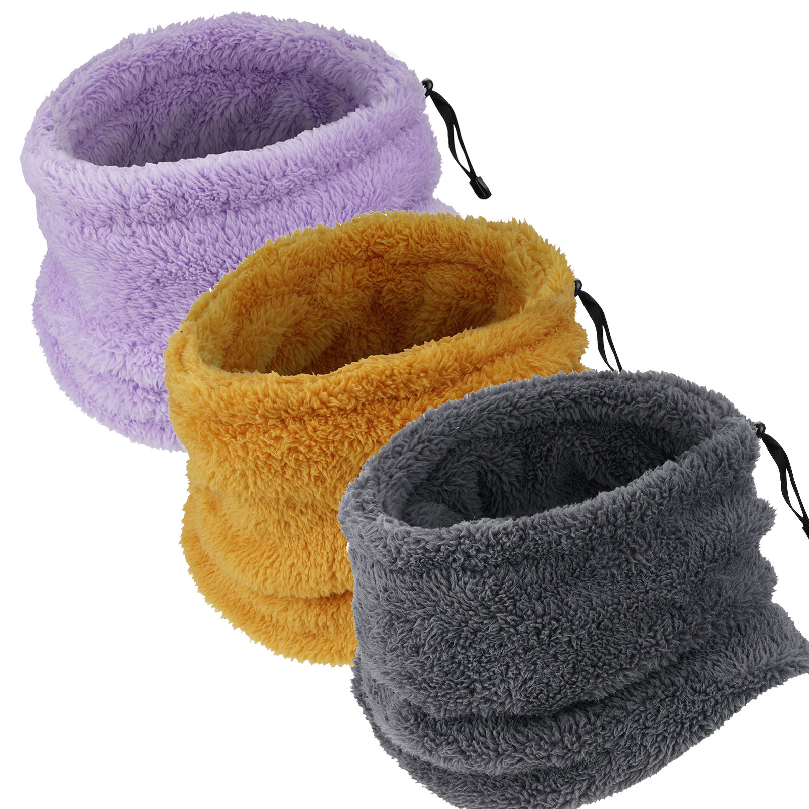 Fleece Neck Gaiter Warmer Ski Face Mask for Cold Weather Winter Outdoor Sports
